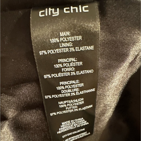 City Chic hypnotize black maxi dress size M/18 - Picture 9 of 10